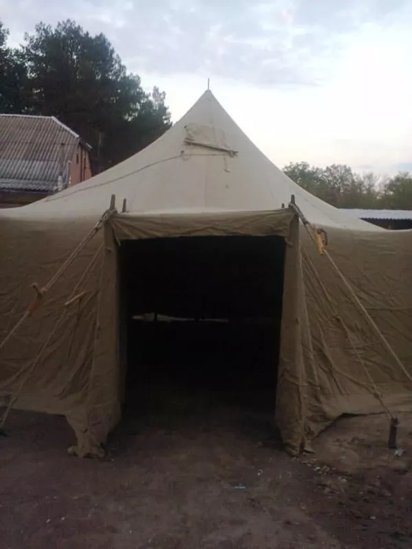  Тенты, навесы брезентовые, палатки армейские любых размеров, пошив 14