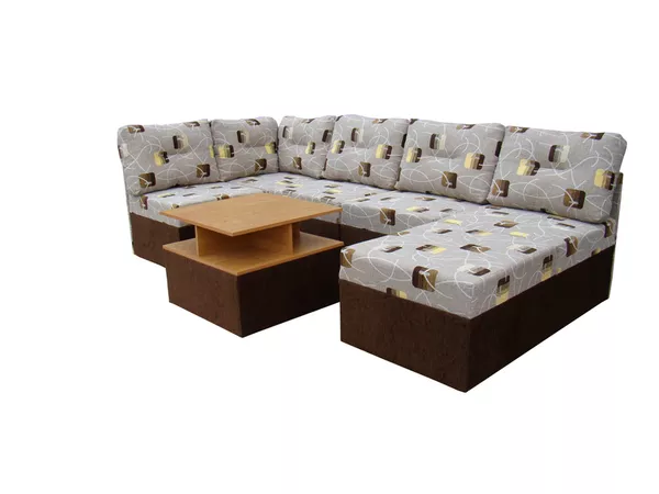 Мягкий раскладной Угловой диван Квадро 41+пуфик (вика) 3