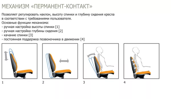 Кресла для персонала CHINQUE,  Компьютерное кресло. 2
