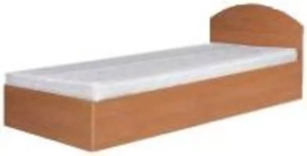Кровать-90(компанит) Односпальная кровать из ДСП. 