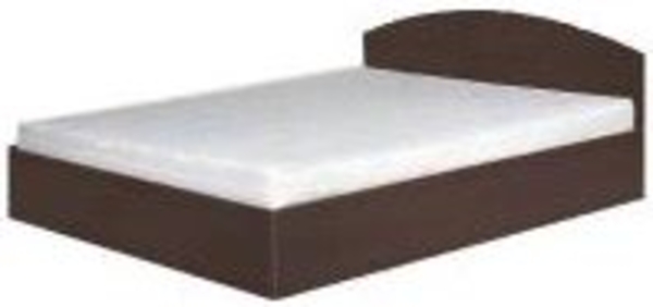 Кровать-160(компанит) Двуспальная кровать из ДСП. 