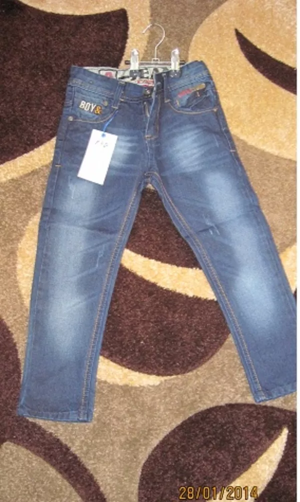 новые темно-синие с теркой джинсы р110( с бирками) 5