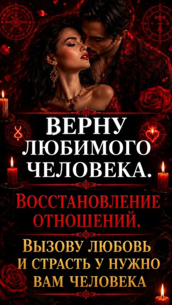Мастер. Восстановление отношений. Верну или притяну нужного человечка 