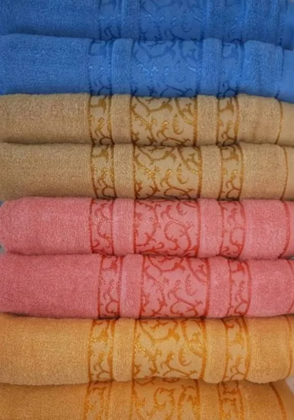 Пляжные полотенца велюр-махра в ассортименте расцветок 5